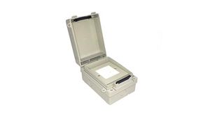 Plastic Enclosure with UK PSTN Voice Socket COMMZBOX 101x152x83mm Grey ABS IP65