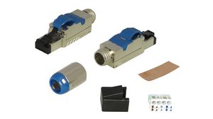 Field Termination Plug, Shielded, CAT8, RJ45, Ports - 1