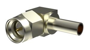 RF Connector, SMA, Brass, Socket, Right Angle, 50Ohm
