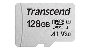 Karta pamięci, microSD, 128GB, 100MB/s, 40MB/s, Srebrny
