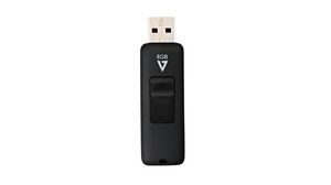 USB Stick, 8GB, USB 2.0, Black