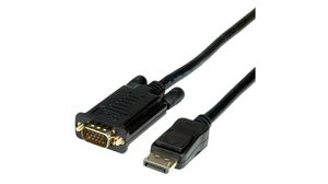 Kabel wideo, Złącze DisplayPort, męskie - VGA Plug, 1920 x 1080, 1.5m
