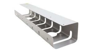 Cable Organizer Tray, 2pcs, Silver, Suitable for Desk Mount