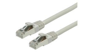 Kabel połączeniowy, Wtyczka RJ45 - Wtyczka RJ45, Cat 6, S/FTP, 5m, Szary