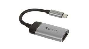 Adapter, USB-C Plug - HDMI Socket, 3840 x 2160, Silver
