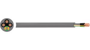 Multicore Cable, YY Unshielded, Polyurethane (PUR), 4x 1mm², 50m, Grey