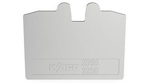 End Plate, Grey, 32.5 x 25.2mm, PU=Pack of 25 pieces