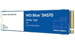Disque SSD, WD Blue SN570, M.2 2280, 2TB, NVMe / PCIe 3.0 x4