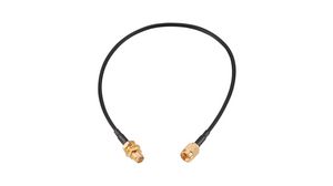RF Cable Assembly, SMA Male Straight - SMA Female Straight, 152.4mm, Black