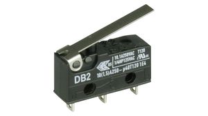 Micro Switch DB, 10A, 1CO, 2.5N, Flat Lever