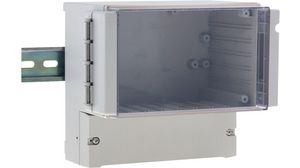 PCB Enclosure 213x104.5x185mm Grey / Transparent ABS / Polycarbonate IP65