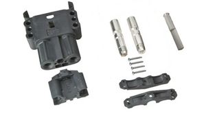 Battery Connector Kit, Socket, 2 Poles, 3AWG, 320A, Grey
