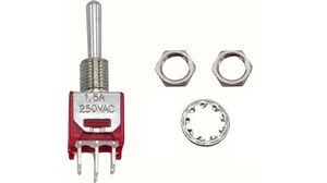 Sub-Miniature Toggle Switch ON-OFF-ON 1.5 A / 3 A 2CO
