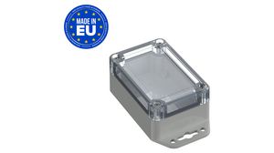 Plastic Enclosure with Clear Lid Universal 90x60x40mm Light Grey ABS / Polycarbonate IP65 / IK07