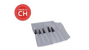 Epoxy Coated Tweezers, 5pcs Anti-Magnetic / Acid-Resistant / ESD Stainless Steel Curved / Grooved / Sharp / 45° Angled
