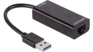 Adaptér USB na síť, 1Gbps, Zástrčka USB-A - Zásuvka RJ45