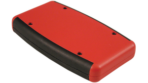 Handheld-Gehäuse 89x147x25mm ABS Schwarz/rot