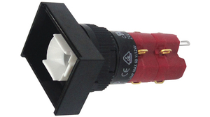 Illuminated Pushbutton Switch Latching Function 2NO + 2NC 250 VAC/DC None