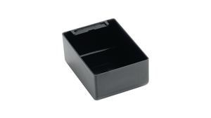 ESD-Variobox-Behältereinsatz, 128x89x55mm, Polystyrol, Schwarz