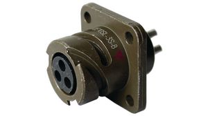 Panel-mount receptacle, female 4P, MIL-C-5015, Receptacle / Socket, 14S-2, 22A