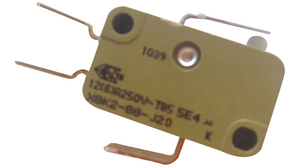 Micro Switch XG, 10A, 1CO, 1.5N, Flat Lever