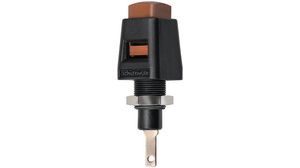Quick-release terminal 4mm 5A 33V Brown