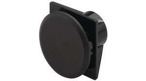 Blind cover black, Plastic, Black, 61 Series Switches, 25mm