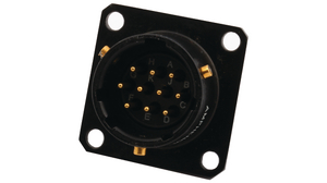 Panel-mount plug, MIL-C-26482 Series I, Receptacle / Plug, 10-6, 7.5A