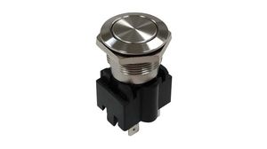Anti-Vandal Push-Button Switch, 1NO, Momentary Function, IP65, Quick Connect Terminal, 4.8 mm