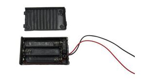 Batterihållare med omkopplare 3x AAA SMD