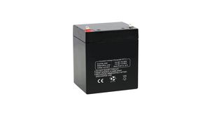 Újratölthető akkumulátor, Ólomsavas, 12V, 4Ah, Késcsatlakozó, 4.8 mm