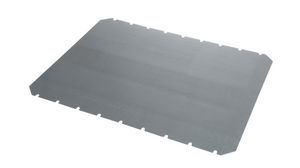 Montageplatte für CAB-Gehäuse, 470 x 370mm, Verzinkter Stahl