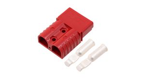 Connector, Plug, 2 Poles, 2AWG, 175A, Red