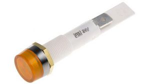 Orange Indicator, 24V, 10mm Mounting Hole Size