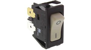 DPST, On-Off Rocker Switch Panel Mount
