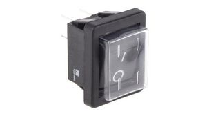 DPST, On-Off Rocker Switch Panel Mount