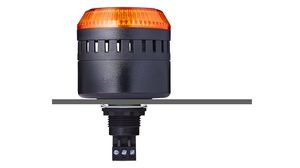 LED-Einbausummer, Orange, M22, 24 VAC/VDC, 103dB, Durchgehend / Pulston / Alternierend, 65mm, ELG