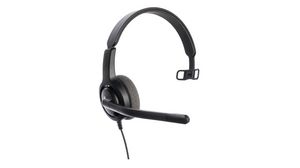 NC Headset, Voice 28, Mono, On-Ear, 20kHz, QD, Black