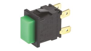 Pushbutton Switch Momentary Function 2NO Panel Mount Green