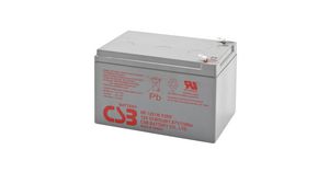 Rechargeable Battery, Lead-Acid, 12V, 12.5Ah, Blade Terminal, 6.3 mm