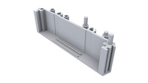 DIN Rail Support End Section, Mini, 22.6x82x15.8mm, Grey, Polyamide, IP20