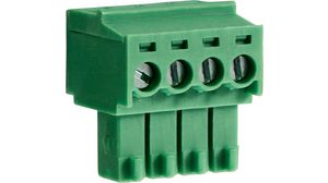Pluggable Terminal Block, Right Angle, 3.5mm Pitch, 4 Poles