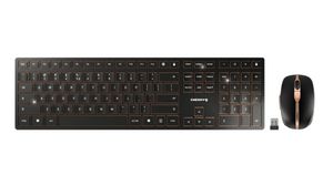 Tastatur og mus, 2400dpi, DW9100, CZ Tjekkisk / SK Slovakiet, QWERTZ, Trådløs / Bluetooth / Kabel