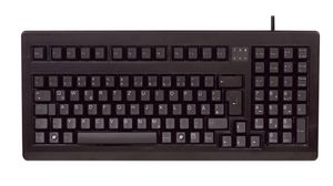 19" tastatur, G80, UK Engelsk, QWERTY, USB / PS/2, Kabel