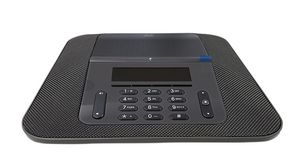 IP Conference Phone with Multiplatform Phone Firmware, RJ45 / USB, Black