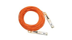 Active Optical Cable for 40GBASE QSFP Modules, 3m, Orange
