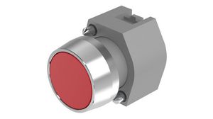 Pushbutton Switch Actuator, Red Lens Momentary Function Raised Pushbutton Grey IP65 EAO 04 Series