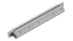 Connector, DIN 41612, 4.6mm, Socket, Straight, Type B, Poles - 64