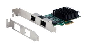 Network Adapter, 2.5Gbps, 2x RJ45, PCIe, PCI-E x16