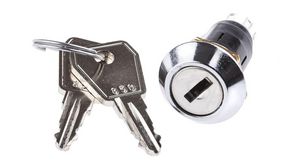 Lorlin Key Switch, SP-CO, 1 A @ 24V ac dc / 115V ac 2-Way Common-Key